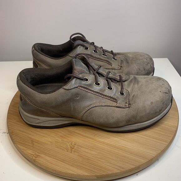 Red Wing Womens Brown Leather Safety Steel Toe Shoes Size 8.5 EE Extra Wide - Picture 3 of 8